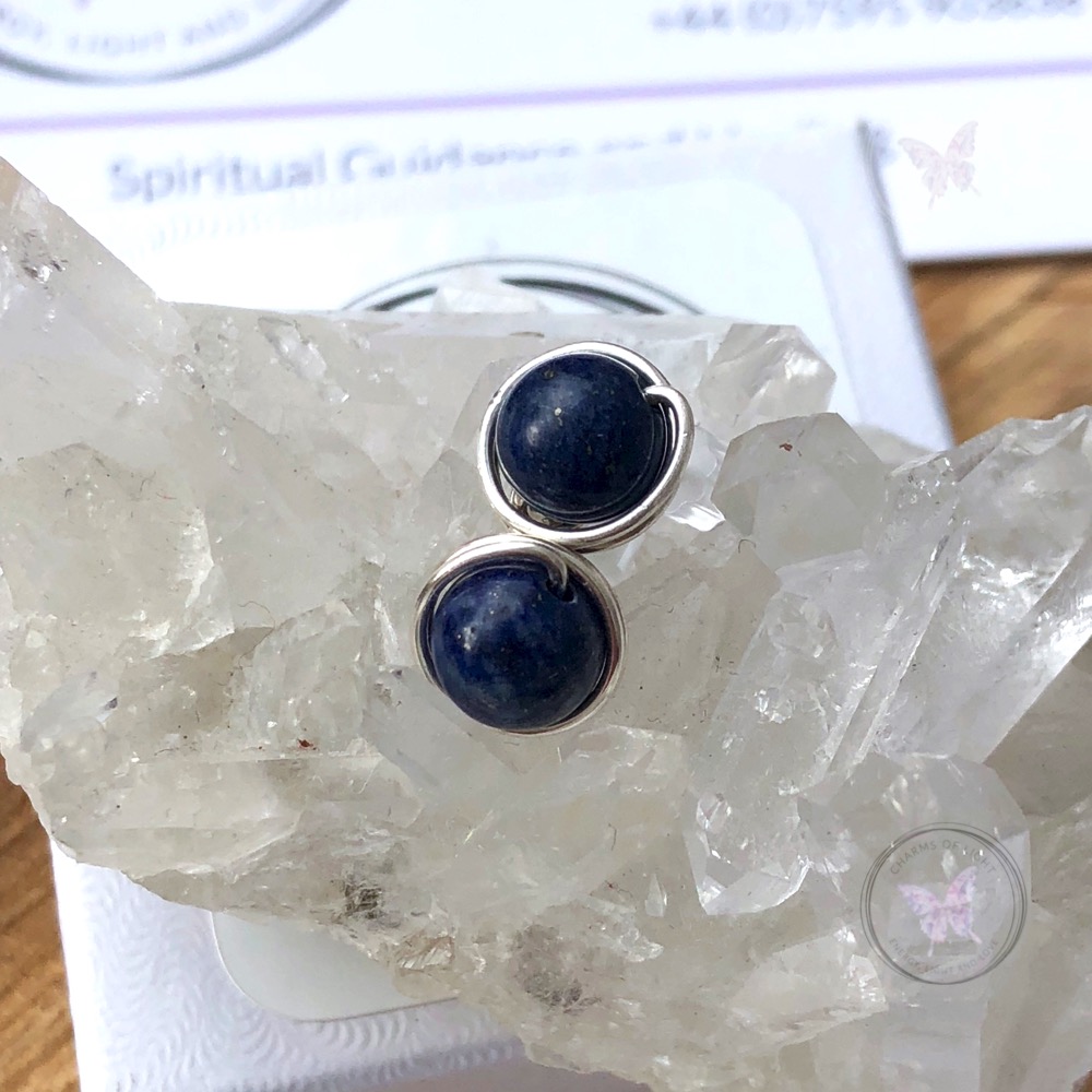 Lapis Lazuli Stud Earrings